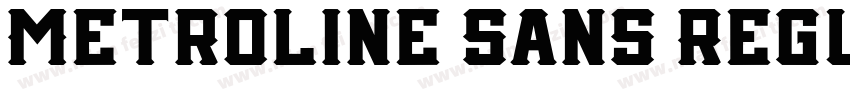 Metroline Sans Regul字体转换